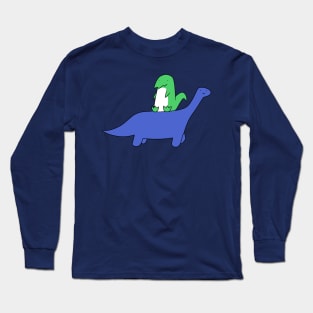 T-rex and Long Neck Dino Long Sleeve T-Shirt